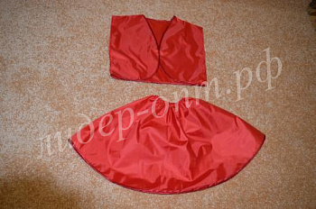 Костюм для танцев: жилет + юбка