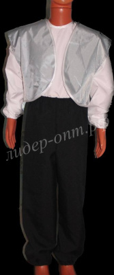 Костюм для танцев: серый жилет и брюки