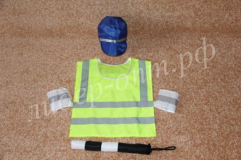 Костюм Инспектор ДПС (с жезлом и крагами)